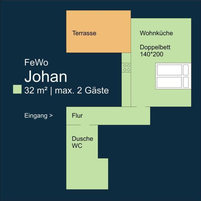 Fewo Johan - Ideal Fuer 1-2 Personen, Eigene Terrasse Hamm  Luaran gambar